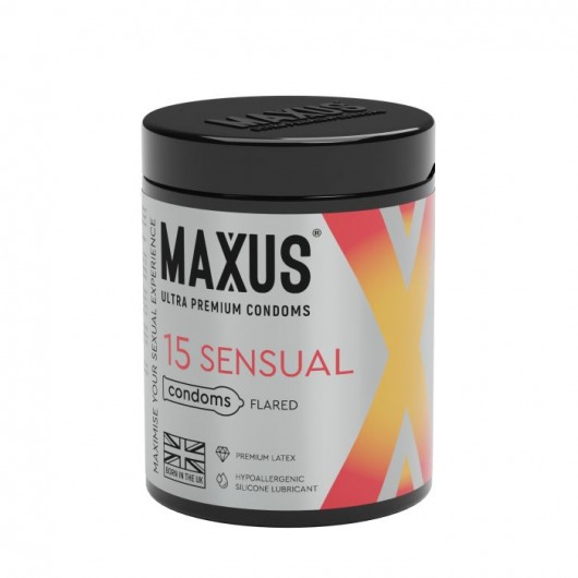 Анатомические презервативы MAXUS Sensual - 15 шт. - Maxus - купить с доставкой в Златоусте