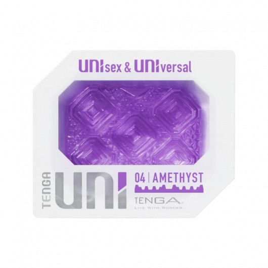 Фиолетовый мастурбатор-стимулятор Tenga Uni Amethyst - Tenga - в Златоусте купить с доставкой