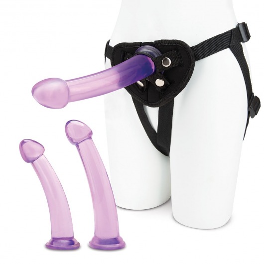 Тренировочный набор с тремя насадками Pegging Training Set - Lux Fetish - купить с доставкой в Златоусте