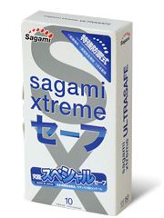 Презервативы Sagami Xtreme Ultrasafe с двойным количеством смазки - 10 шт. - Sagami - купить с доставкой в Златоусте