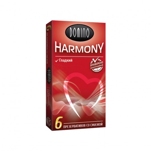 Гладкие презервативы Domino Harmony - 6 шт. - Domino - купить с доставкой в Златоусте