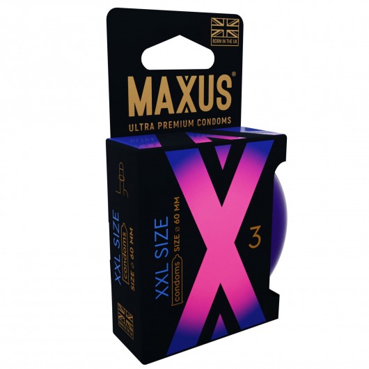 Презервативы Maxus XXL увеличенного размера - 3 шт. - Maxus - купить с доставкой в Златоусте