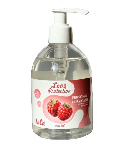 Лубрикант на водной основе Love Protection Raspberry с ароматом малины - 300 мл. - Lola Games - купить с доставкой в Златоусте