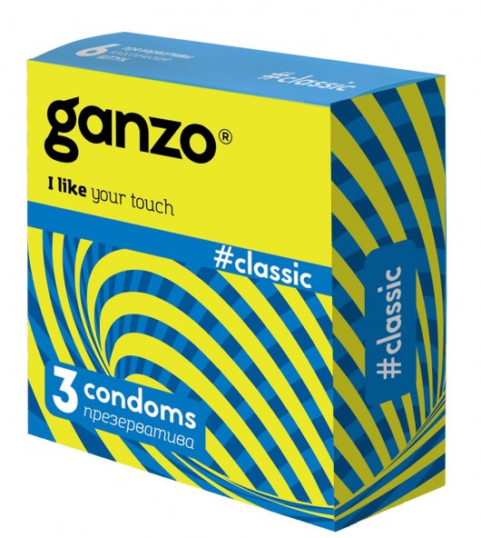 Классические презервативы с обильной смазкой Ganzo Classic - 3 шт. - Ganzo - купить с доставкой в Златоусте