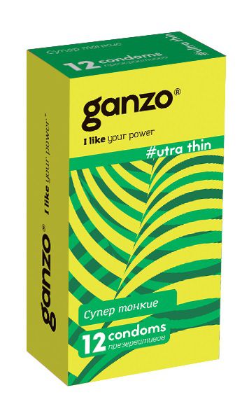 Ультратонкие презервативы Ganzo Ultra thin - 12 шт. - Ganzo - купить с доставкой в Златоусте