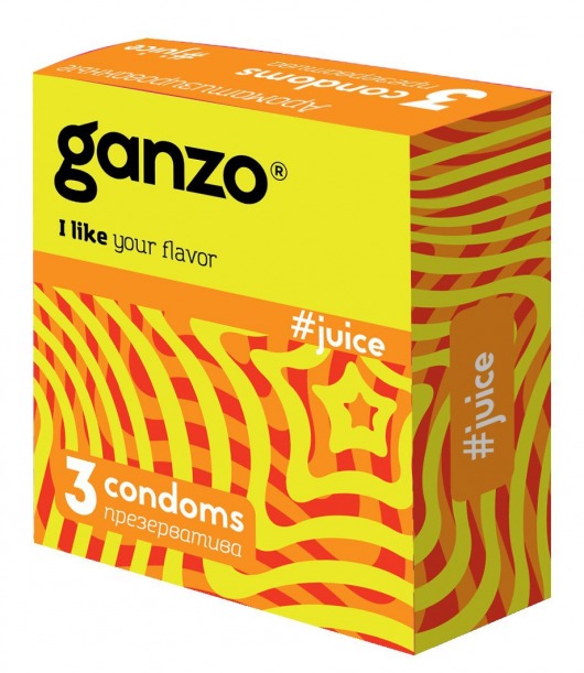 Ароматизированные презервативы Ganzo Juice - 3 шт. - Ganzo - купить с доставкой в Златоусте