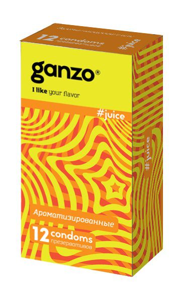 Ароматизированные презервативы Ganzo Juice - 12 шт. - Ganzo - купить с доставкой в Златоусте