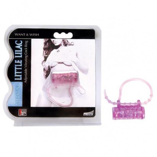 Эрекционное кольцо с вибратором LITTLE LILAC - Dream Toys - в Златоусте купить с доставкой