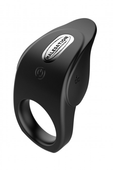 Черное эрекционное виброкольцо Vibro Lust Ring - MALESATION - в Златоусте купить с доставкой