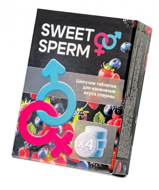Шипучие таблетки для мужчин Sweet Sperm для изменения вкуса спермы (4 шт. по 0,5 гр.) - Капиталпродукт - купить с доставкой в Златоусте