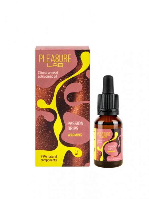 Капли с согревающим эффектом Passion Drips Warming - 15 мл. - Pleasure Lab - купить с доставкой в Златоусте