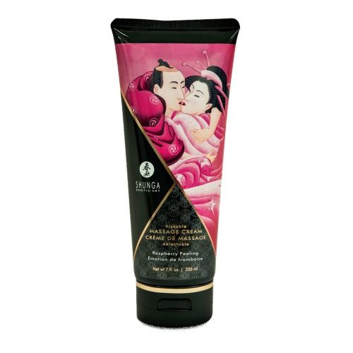Массажный крем для тела с ароматом малины Raspberry feeling - 200 мл. - Shunga - купить с доставкой в Златоусте