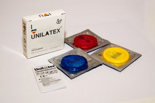 Разноцветные ароматизированные презервативы Unilatex Multifruits - 3 шт. - Unilatex - купить с доставкой в Златоусте