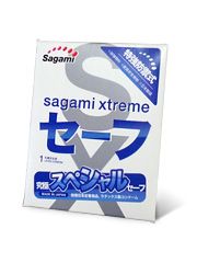Презерватив Sagami Xtreme Ultrasafe с двойным количеством смазки - 1 шт. - Sagami - купить с доставкой в Златоусте