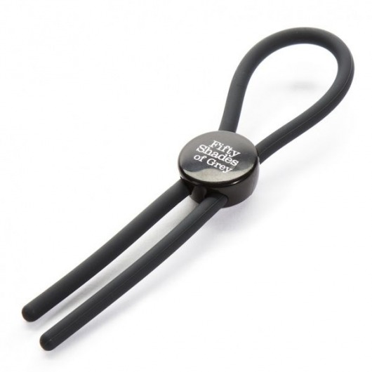 Тёмно-серое эрекционное кольцо с зажимом Again and Again Adjustable Cock Ring - Fifty Shades of Grey - в Златоусте купить с доставкой