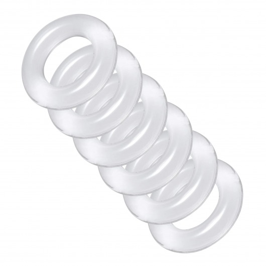 Комплект из 6 прозрачных эрекционных колец Ring Master Custom Ball Stretcher Kit - XR Brands - в Златоусте купить с доставкой