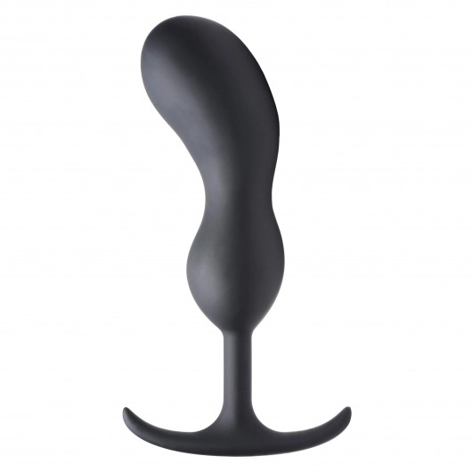 Черный массажер простаты с утяжелителями Premium Silicone Weighted Prostate Plug XL - 20,8 см. - XR Brands - в Златоусте купить с доставкой