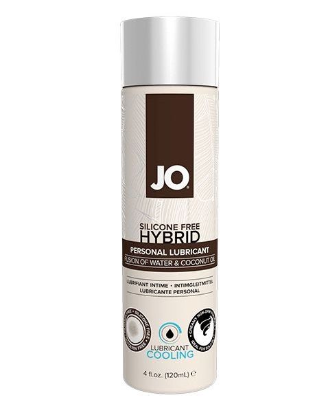 Водно-масляный лубрикант с охлаждающим эффектом JO Silicon free Hybrid Lubricant COOLING - 120 мл. - System JO - купить с доставкой в Златоусте