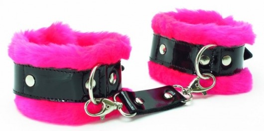 Розовые наручники с мехом BDSM Light - БДСМ Арсенал - купить с доставкой в Златоусте