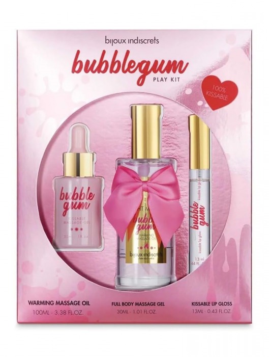 Набор средств для массажа и ласк Bubblegum Play Kit - Bijoux Indiscrets - купить с доставкой в Златоусте