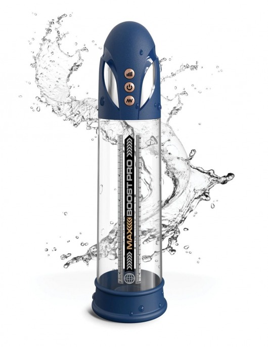Синяя вакуумная автоматическая помпа Max Boost Pro Flow - Pipedream - в Златоусте купить с доставкой