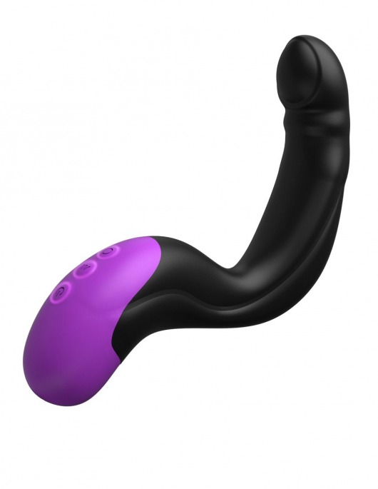 Черно-фиолетовый вибромассажёр простаты Hyper-Pulse P-Spot Massager - Pipedream - в Златоусте купить с доставкой