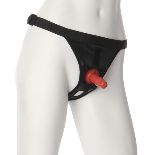 Трусики со штырьком для фиксации насадок Ultra Harness with Plug - Doc Johnson - купить с доставкой в Златоусте