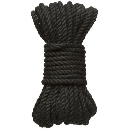 Черная верёвка для связывания и фиксации Bind Tie - 9,14 м. - Doc Johnson - купить с доставкой в Златоусте