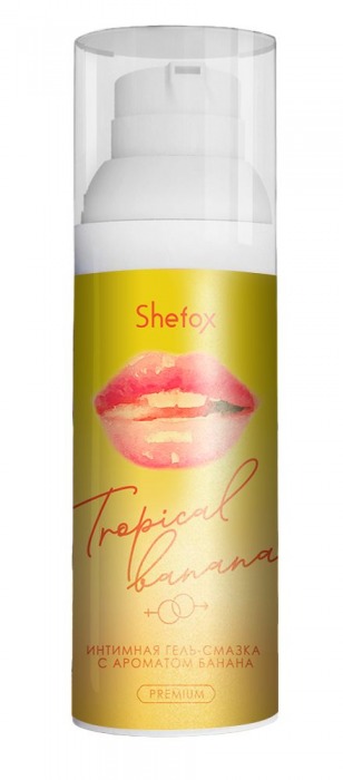 Интимная гель-смазка Shefox Premium «Тропический банан» - 50 мл. - Shefox - купить с доставкой в Златоусте