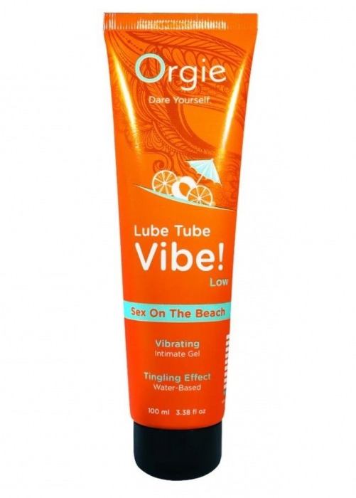 Гель с эффектом вибрации Lube Tube Vibe Low Sex On The Beach - 100 мл. - ORGIE - купить с доставкой в Златоусте