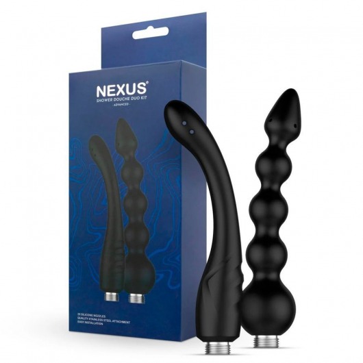 Набор из 2 насадок для анального душа Shower Douche Duo Kit - Nexus Range - купить с доставкой в Златоусте