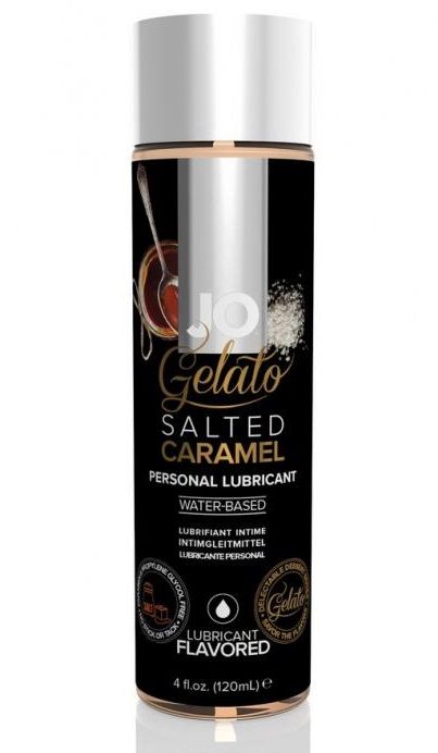 Лубрикант с ароматом солёной карамели JO GELATO SALTED CARAMEL - 120 мл. - System JO - купить с доставкой в Златоусте