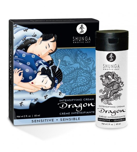Интимный мужской крем SHUNGA DRAGON SENSITIVE - 60 мл. - Shunga - купить с доставкой в Златоусте