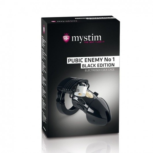 Пояс верности с электростимуляцией Mystim Pubic Enemy No1 Black Edition - MyStim - купить с доставкой в Златоусте
