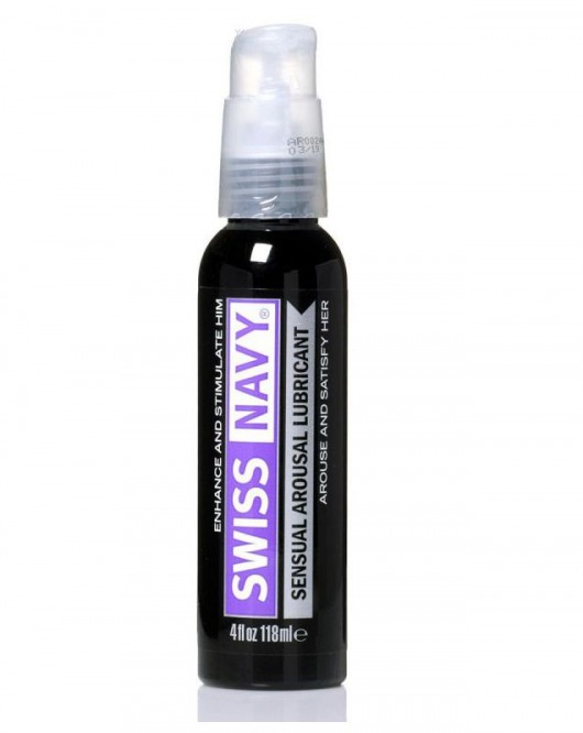 Возбуждающий гель-лубрикант на водной основе Sensual Arousal Lubricant  - 118 мл. - Swiss navy - купить с доставкой в Златоусте