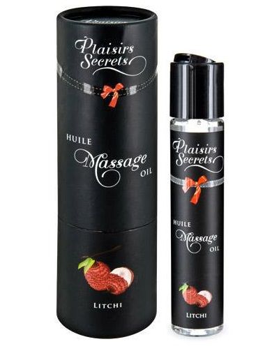 Массажное масло с ароматом личи Huile de Massage Gourmande Litchi - 59 мл. - Plaisir Secret - купить с доставкой в Златоусте