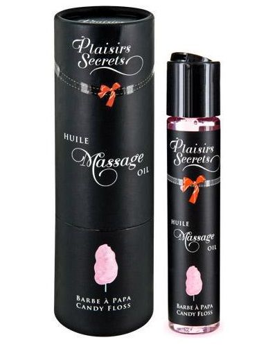 Массажное масло с ароматом сладкой ваты Huile de Massage Gourmande Barbe à Papa - 59 мл. - Plaisir Secret - купить с доставкой в Златоусте