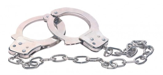 Наручники из металла с длинной цепочкой CHROME HANDCUFFS METAL HANDCUFFS W. KEY - NMC - купить с доставкой в Златоусте