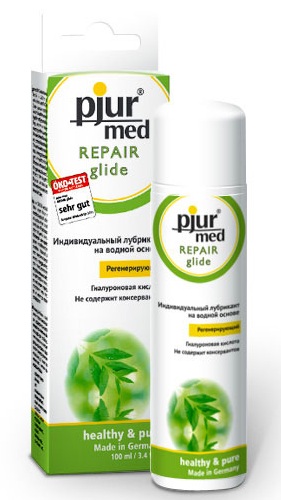 Регенирирующий лубрикант с гиалуроновой кислотой pjur MED Repair glide - 100 мл. - Pjur - купить с доставкой в Златоусте