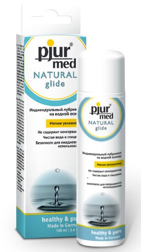 Нейтральный лубрикант на водной основе pjur MED Natural glide - 100 мл. - Pjur - купить с доставкой в Златоусте