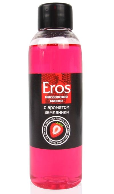 Массажное масло Eros fantasy с ароматом земляники - 75 мл. - Биоритм - купить с доставкой в Златоусте