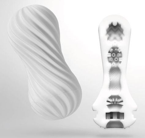 Мастурбатор FLEX Silky White с мягким рельефом - Tenga - в Златоусте купить с доставкой