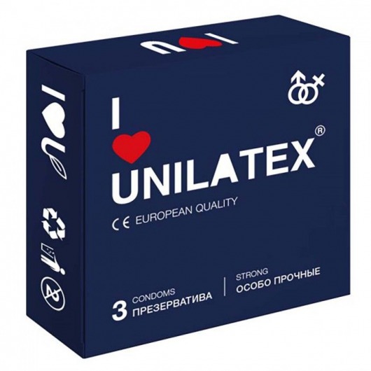 Ультрапрочные презервативы Unilatex Extra Strong - 3 шт. - Unilatex - купить с доставкой в Златоусте