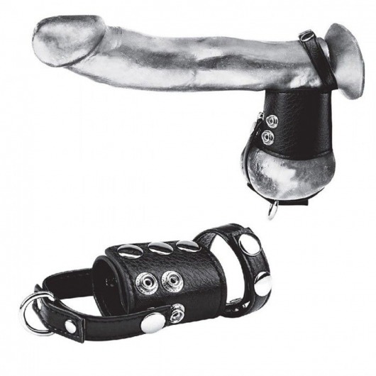Кольцо на член и мошонку Cock Ring With 2  Ball Stretcher And Optional Weight Ring - BlueLine - в Златоусте купить с доставкой