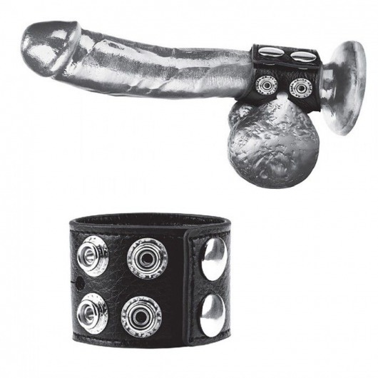 Ремень на член и мошонку 1.5  Cock Ring With Ball Strap - BlueLine - купить с доставкой в Златоусте