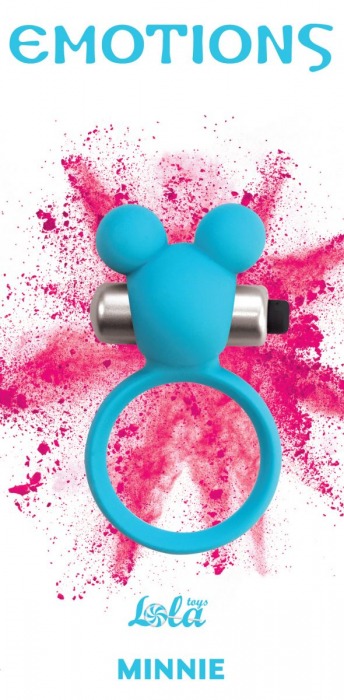 Голубое эрекционное виброколечко Emotions Minnie Breeze - Lola Games - в Златоусте купить с доставкой