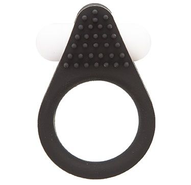 Чёрное эрекционное кольцо LIT-UP SILICONE STIMU RING 1 BLACK - Dream Toys - в Златоусте купить с доставкой
