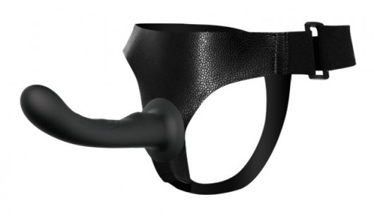 Страпон с изогнутой головкой Ultra Harness Curvy Dildo - 15,8 см. - Baile - купить с доставкой в Златоусте