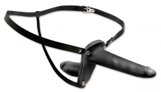 Женский страпон с вагинальной пробкой Double Penetrix Strap-on - 15 см. - Pipedream - купить с доставкой в Златоусте