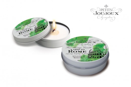 Массажная свеча Petits Joujoux Rome с ароматом грейпфрута и бергамота - 33 гр. - MyStim - купить с доставкой в Златоусте